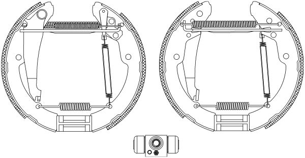 HELLA PAGID Комплект тормозных колодок 8DB 355 004-461